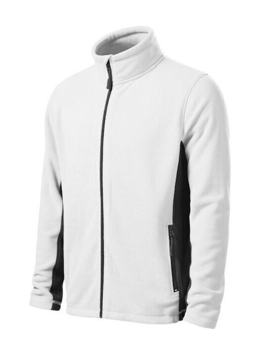 Ανδρική Ζακέτα Fleece Λευκή