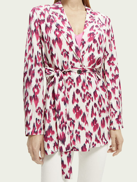 Scotch & Soda Blazer pentru femei Sacou Fuchsia