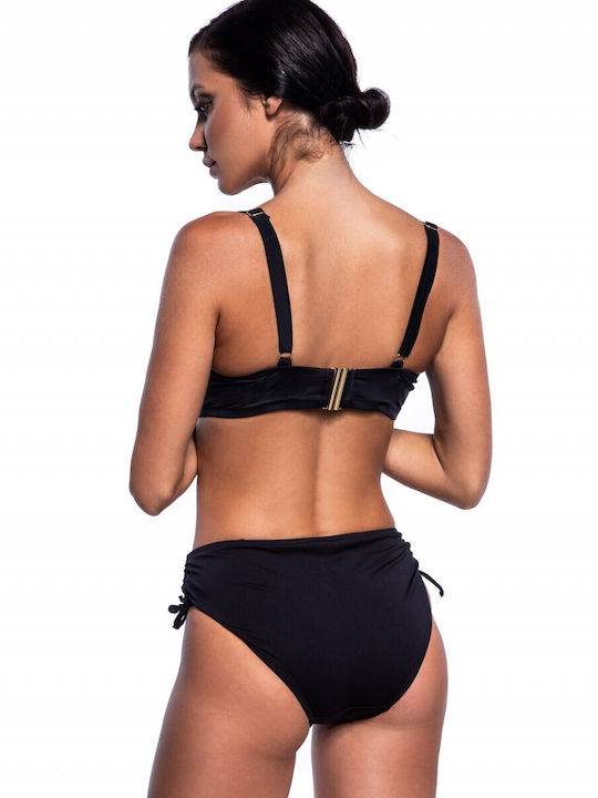 Bluepoint Underwire Bikini Bra with Adjustable Straps Black