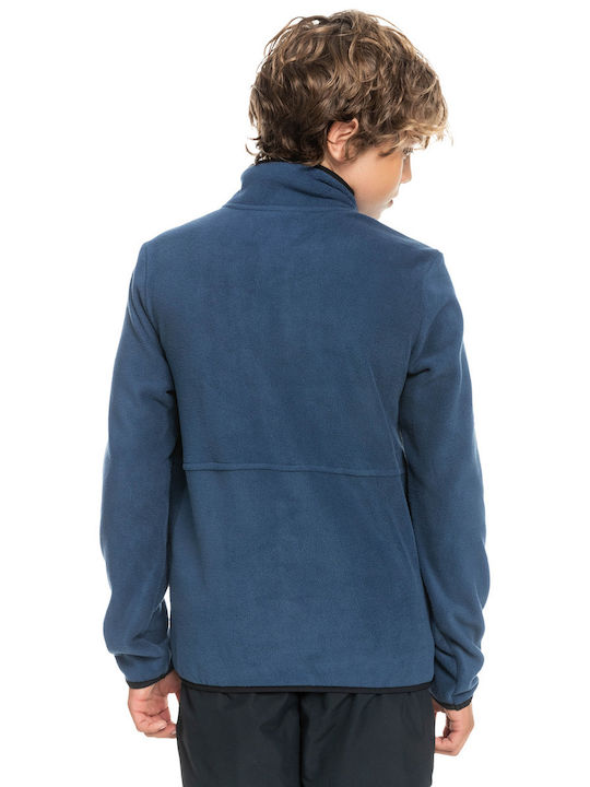 Quiksilver Boys Fleece Cardigan with Zipper Blue