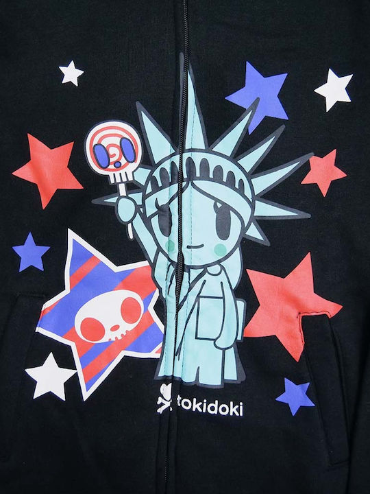 Tokidoki Kinder-Sweatjacke mit Kapuze Schwarz