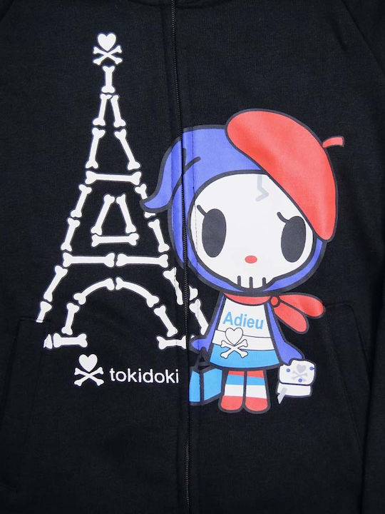 Tokidoki Kinder-Sweatjacke mit Kapuze Schwarz