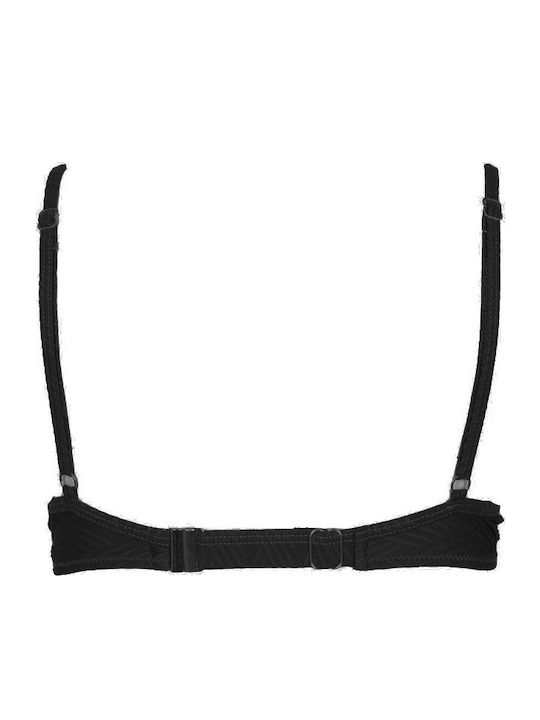 Attriage Bikini Top B Cup With Padding Black