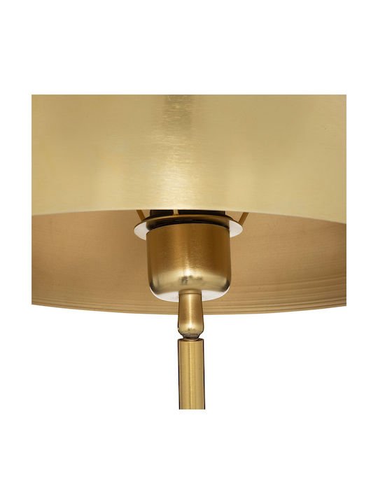 Atmosphera Lilio Metal Table Lamp for E27 Fitting with Gold Shade and Base