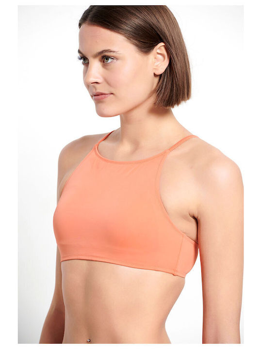 High Neck Bikini Top Πορτοκαλί