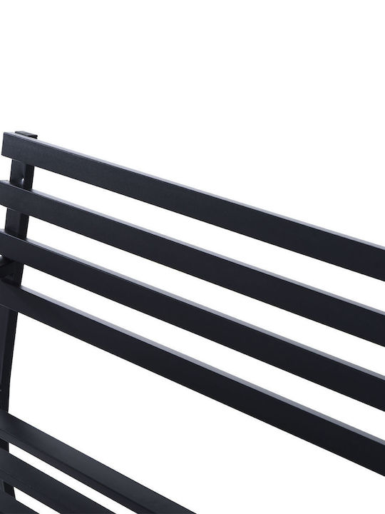 Bench Outdoor Metal Black 127x62x82cm