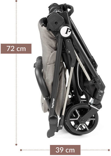 Peg Perego Vivace SLK Modular Ρυθμιζόμενο Καρότσι 3 σε 1 Kατάλληλο για Nεογέννητο City Grey 9.4kg