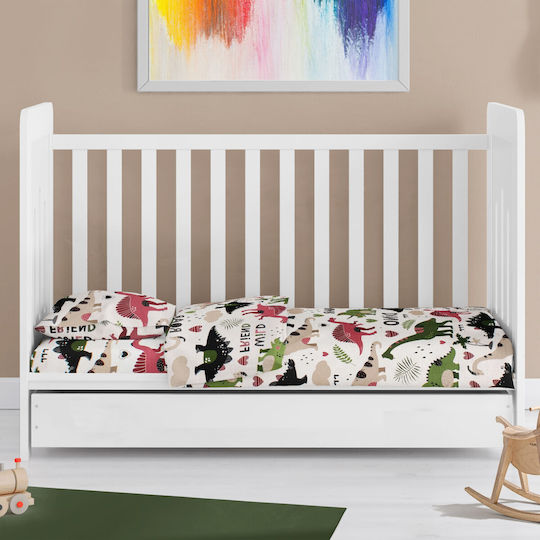 Dimcol Бебешки Чаршаф За Количка Памук с ластик 70x140бр