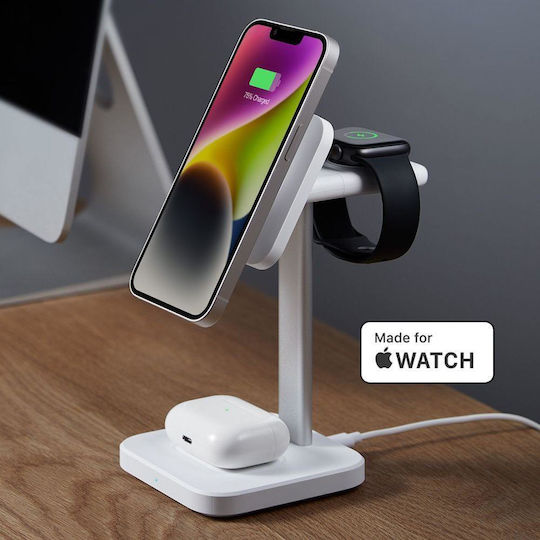 ESR Φορτιστής Magsafe Λευκός (Halolock 3in1)