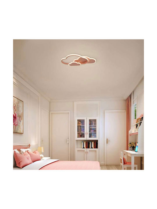 Atman Kids Single Mount Ceiling Light Pink 86W