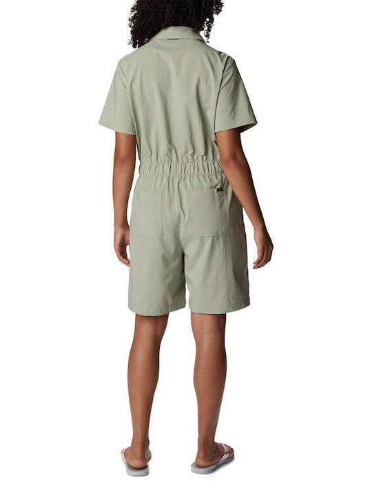 Columbia Damen Kurzärmelig Einteiler Shorts Khaki