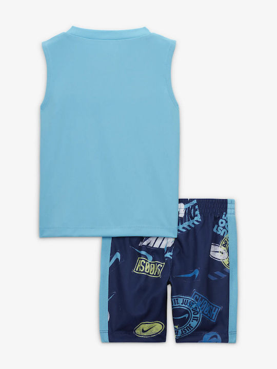 Nike Kids Set with Light Blue Shorts 2 Pieces