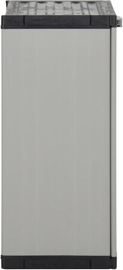 Double-leaf Polypropylene Outdoor Storage Cabinet with 1 Shelf 68x40x85 cm