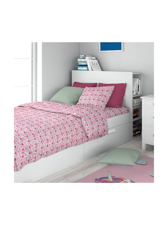 Dimcol Kids Duvet Cover Single 525 Pink