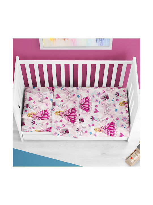 Dimcol Baby Duvet Cover Pink 120x160cm