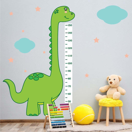 Caravelshop Αυτοκόλλητο Αναστημόμετρο Cute Dinosaur Πράσινο