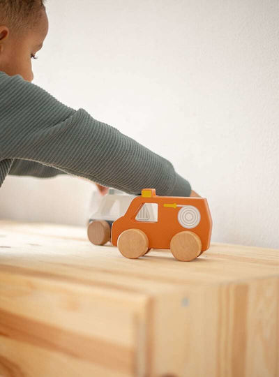 Tryco Wooden Fire Truck Vehicle for 3+ Months