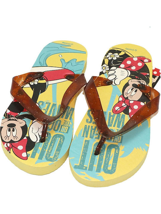Παιδικές Σαγιονάρες Flip Flops Minnie Κίτρινες Minnie Mouse