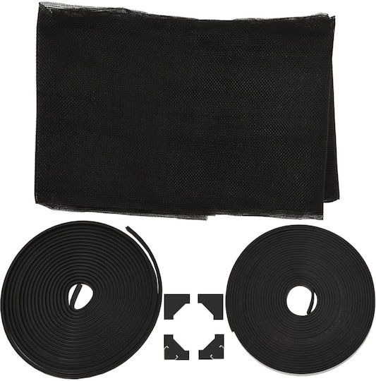 vidaXL vidaXL Fenster-Moskitonetz mit Magnetband Dauerhaft aus Fiberglas Schwarz 150x130cm