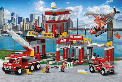 Blocki Tocuri My firebrigade - Fire Station pentru 6+ ani 881buc