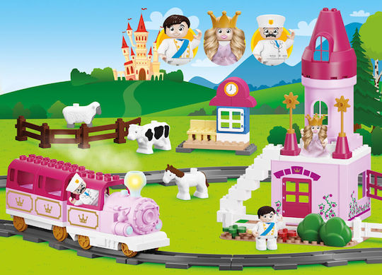 Blocki Cuburi De Construit Magic Castle Of Princess Lily Pentru 2+ Ani 85 Bucăți