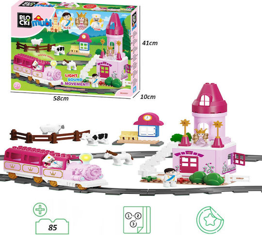 Blocki Cuburi De Construit Magic Castle Of Princess Lily Pentru 2+ Ani 85 Bucăți
