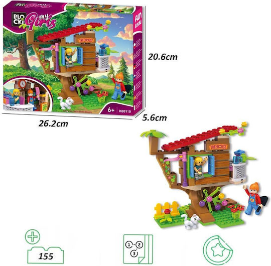 Blocki Τουβλάκια My Girls - Tree House για 6+ Ετών 155τμχ