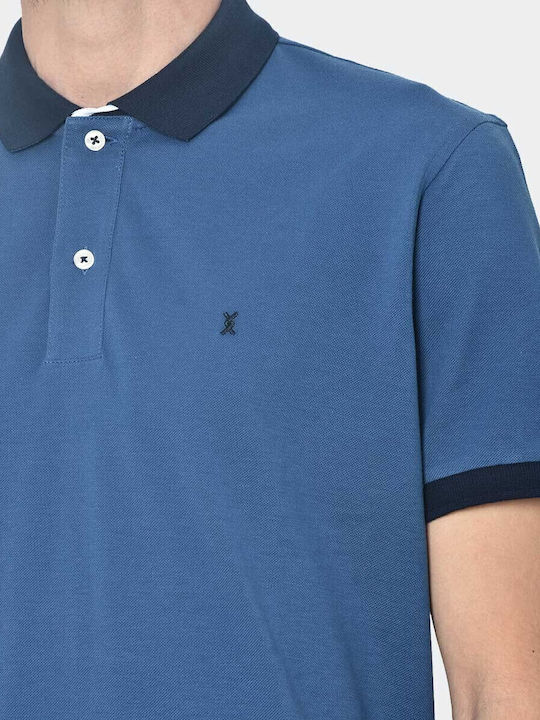 Polo Kurzarmbluse Blau
