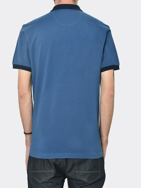 Polo Kurzarmbluse Blau