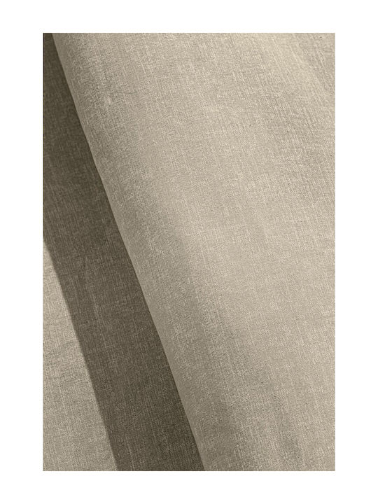 Guy Laroche Sheet King Size with Elastic 180x200+42cm. Color Plus Taupe