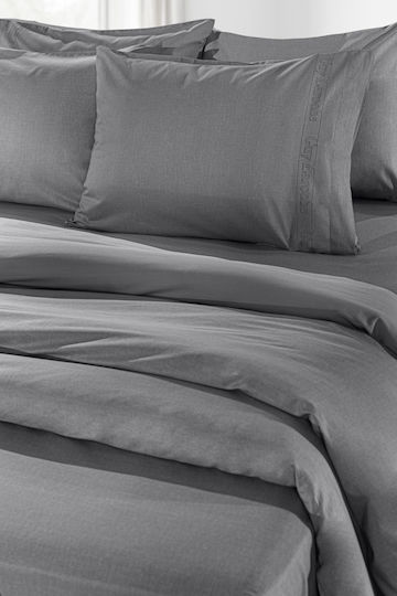 Guy Laroche King Size 180x200+42cm mit Gummizug Color Plus Anthracite