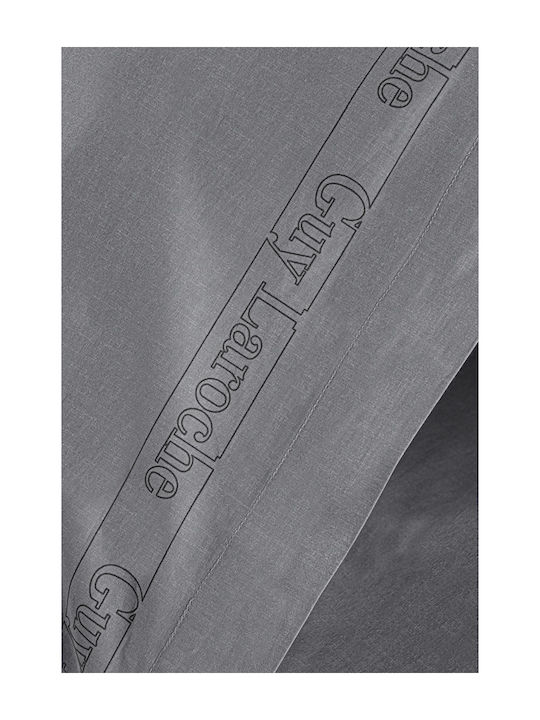 Guy Laroche Sheet King Size with Elastic 180x200+42cm. Color Plus Anthracite