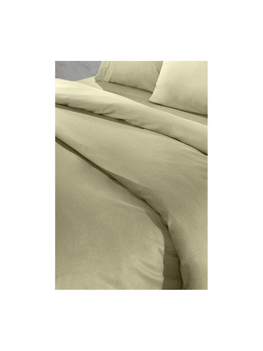 Guy Laroche Sheet Super-Double with Elastic 160x200+32cm. Color Plus Olive