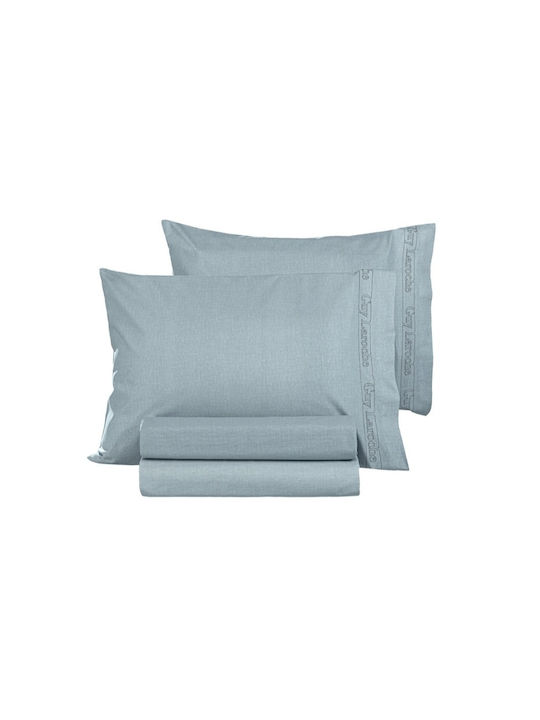 Guy Laroche Bettlaken Super-Doppel mit Gummiband 160x200+32cm. Color Plus Raf