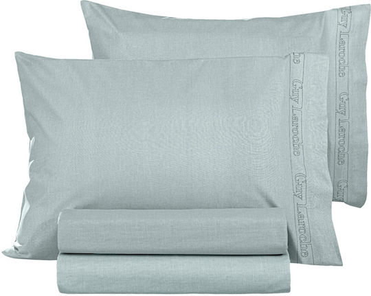 Guy Laroche Color Plus Σεντόνι Διπλό με Λάστιχο 140x200+32εκ. Mint