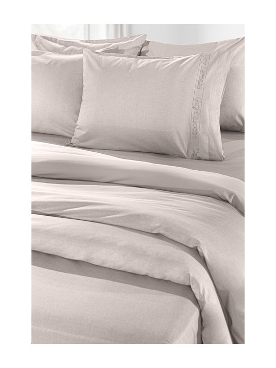 Guy Laroche Sheet Semi Double with Elastic 120x200+30cm. Color Plus Perla