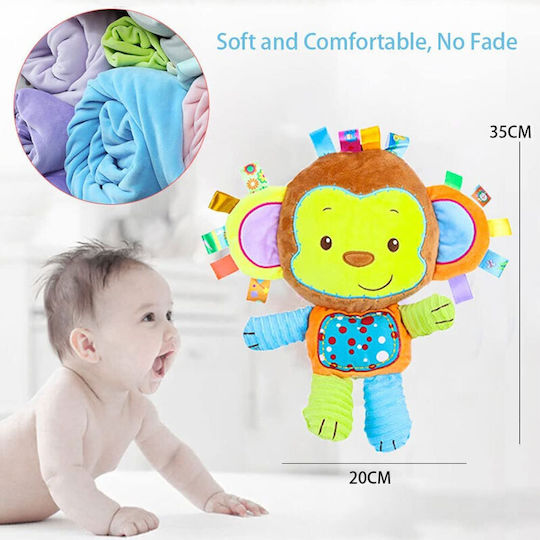 Taggies Animal made of Fabric with Sounds for 6++ Months Monkey