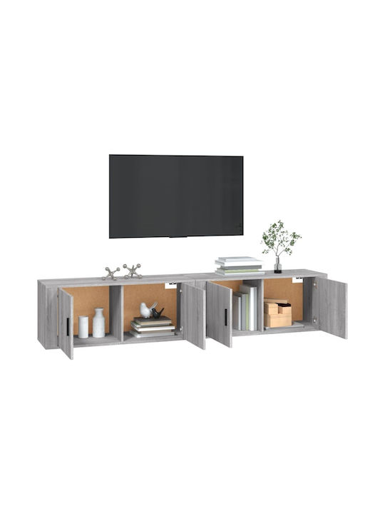 Stand TV Gri L100xA34.5xÎ40cm