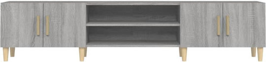 Gray TV Stand L180xD31.5xH40cm