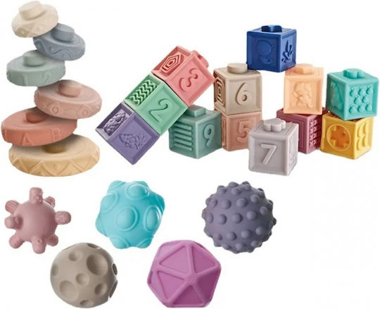 Woopie Stapelspielzeug Sensory Blocks für 6++ Monate