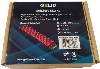 Gelid Solutions SubZero M.2 XL M.2 SSD-Kühlung Rote