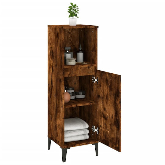 vidaXL Bathroom Cabinet L30xW30xH100cm Oak