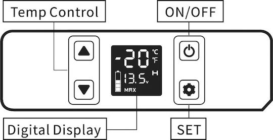 Преносим Хладилник 35л 12V Сив