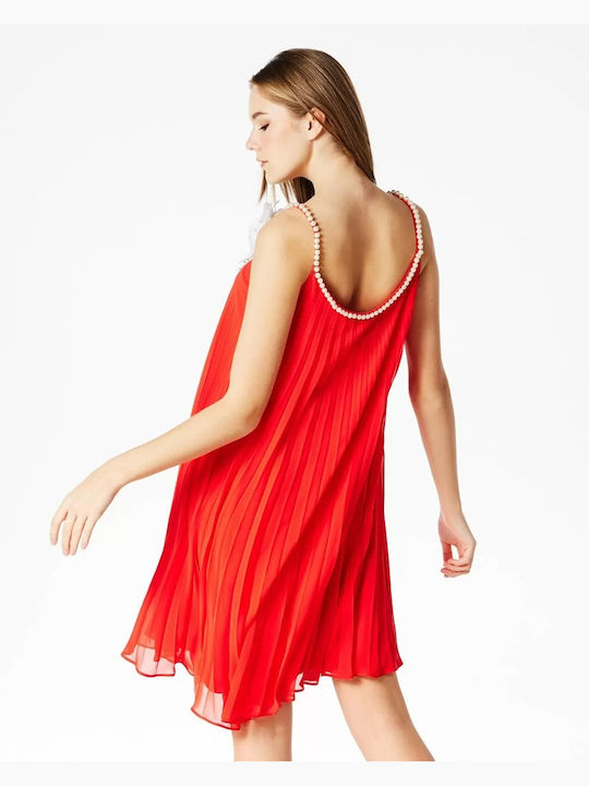 Forel Summer Mini Evening Dress Red