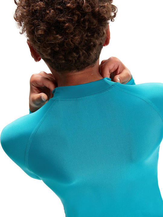 Speedo Kids Swimwear Long Sleeve Shirt Green