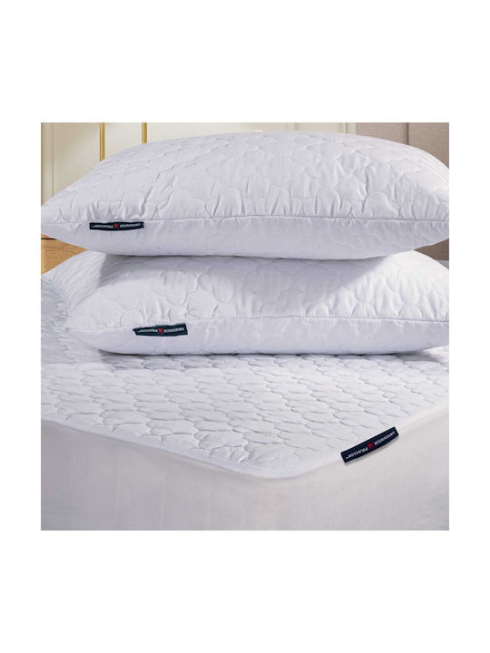 Greenwich Polo Club 2340 Pillow Protector Set Quilted White 50x70cm.