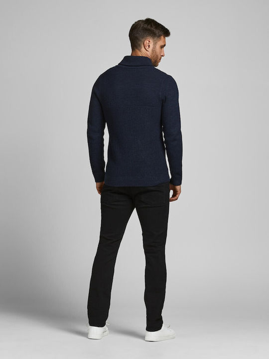 Projekt Produkt Men's Long Sleeve Sweater Navy Blue