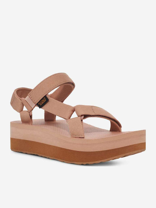 Universal Women's Flat Sandals Anatomic Sporty Flatforms Maple Sugar Lion