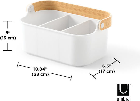 Umbra Storage Basket Plastic White 28x17x12cm 1pcs Umbra Storage Basket Plastic White 28x17x12cm 1pcs