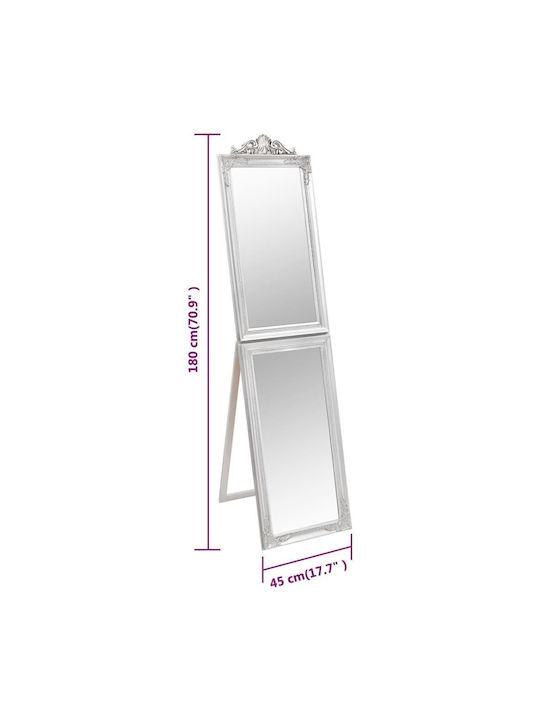vidaXL Καθρέπτης Δαπέδου 351526 45x6.5x180cm